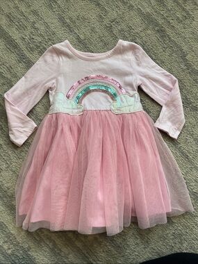 Cat & Jack Light Pink Rainbow Dress